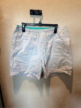 Birddogs White Men's Casual Shorts with Mint Trim